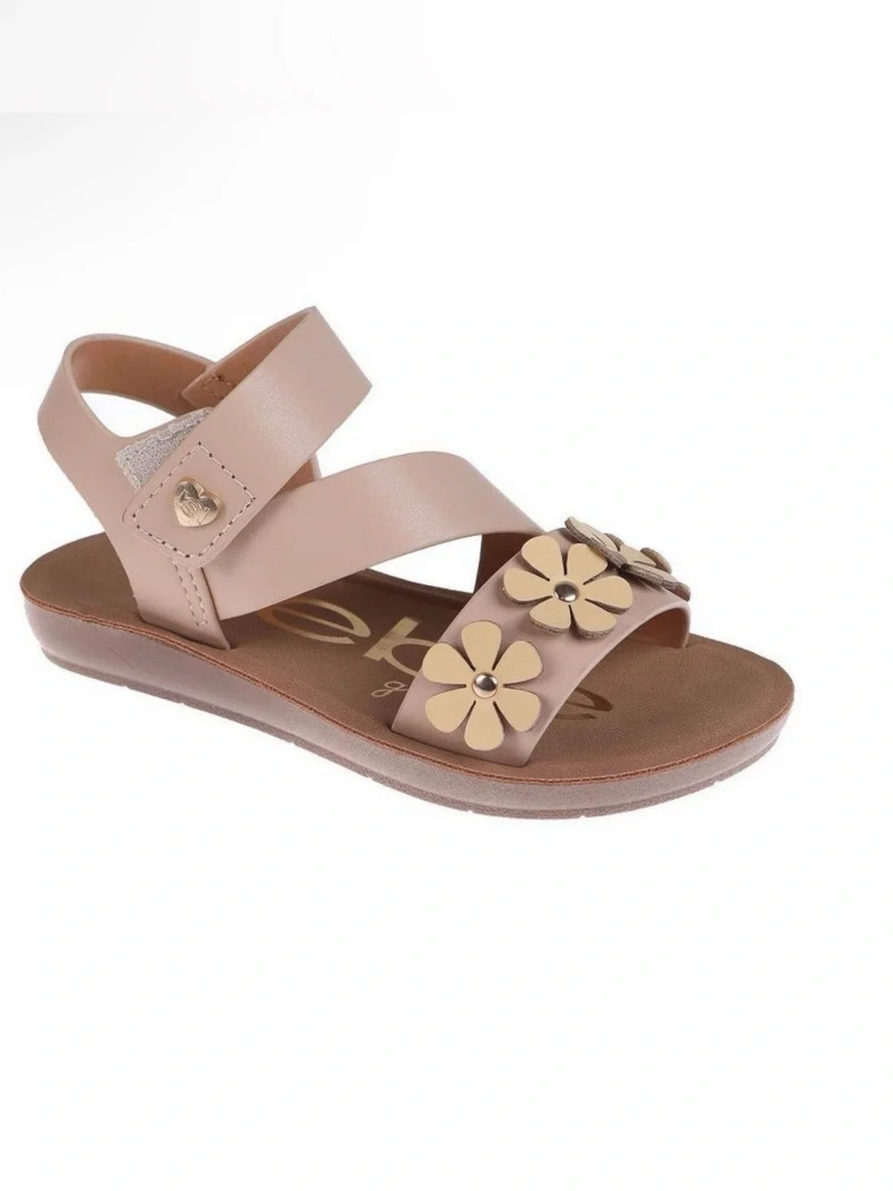 Bebe Toddler Girls Beige Floral Strap Sandal Size 7